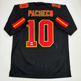 Autographed/Signed Isiah Pacheco Kansas City Black Football Jersey JSA COA