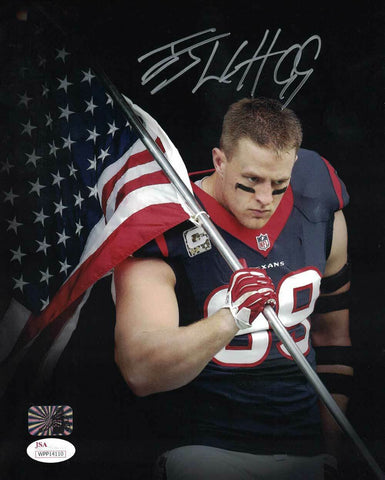 JJ Watt Autographed/Signed Houston Texans 8x10 Photo JSA 21720