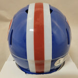 JAVONTE WILLIAMS SIGNED DENVER BRONCOS THROWBACK SPEED MINI HELMET BECKETT QR