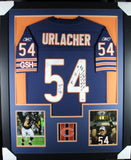 BRIAN URLACHER 10X INSCRIPTIONS (Bears navy) Signed Autographed Framed Jersey