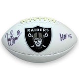 Tim Brown Autographed Signed Oakland Raiders Logo Football - Beckett