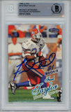 Fred Taylor Autographed 1998 Fleer Ultra #214 Trading Card Beckett 43927