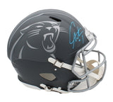 Cam Newton Signed Carolina Panthers Speed Authentic Slate NFL Helmet