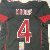 Autographed/Signed Rondale Moore Arizona Black Color Rush Jersey JSA COA Auto