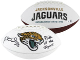 Jaguars Fred Taylor "Pride Of The Jaguars" Signed Football W/ Case BAS Witnessed