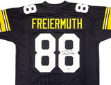 STEELERS PAT FREIERMUTH AUTOGRAPHED SIGNED BLACK JERSEY BECKETT WITNESS 230013