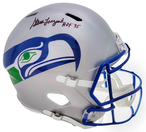 STEVE LARGENT AUTOGRAPHED SEAHAWKS THROWBACK (1983-2001) FULL SIZE HELMET