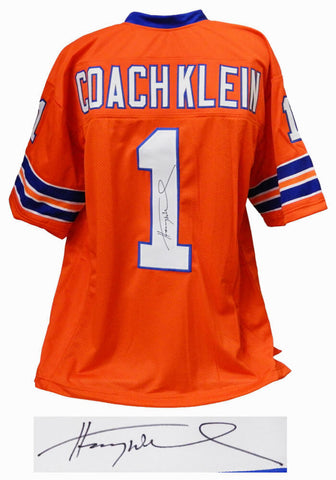 Henry Winkler Signed Coach Klein Orange Custom Football Jersey