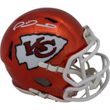 Patrick Mahomes Autographed Kansas City Chiefs Chrome Mini Helmet Beckett 48874