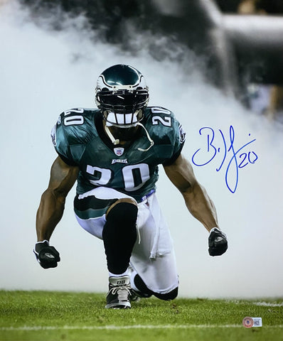 Brian Dawkins Signed Philadelphia Eagles 16x20 Smoke Photo BAS