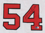 Horace Grant Signed Chicago Bulls White Jersey (Beckett) 4xNBA Champion Forward