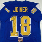 Autographed/Signed Charlie Joiner HOF 96 San Diego Royal Blue Jersey JSA COA