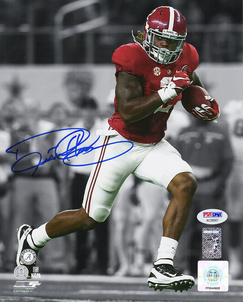 Derrick Henry Signed Alabama Action With Football Spotlight 8x10 Photo (PSA COA)