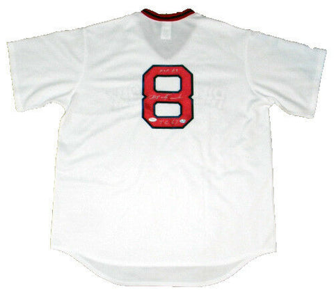 CARL YASTRZEMSKI AUTOGRAPHED SIGNED BOSTON RED SOX #8 COOPERSTOWN JERSEY JSA