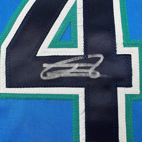 Framed Autographed/Signed Julio Rodriguez 33x42 Seattle White Baseball  Jersey JSA COA - Hall of Fame Sports Memorabilia