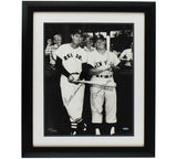 Ted Williams & Mickey Mantle Signed Yankees Framed 16x20 B&W Photo - LE of 1000