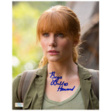 Bryce Dallas Howard Autographed Jurassic World Fallen Kingdom Clair 8x10 Photo