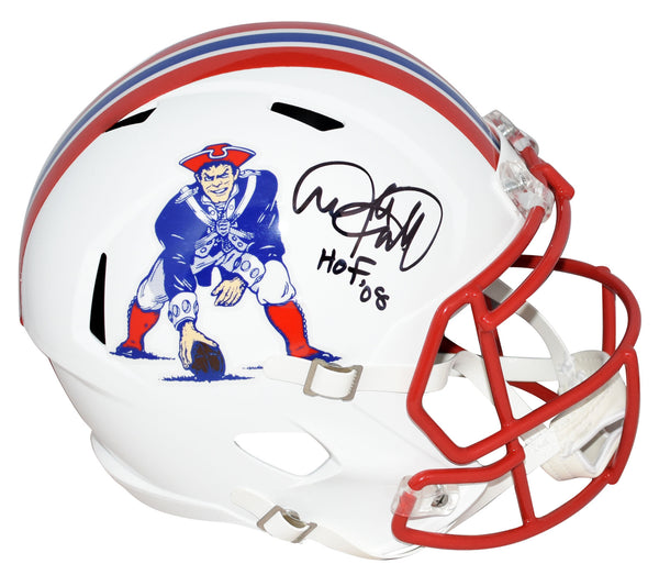 ANDRE TIPPETT SIGNED NEW ENGLAND PATRIOTS FULL SIZE SPEED HELMET BECKETT