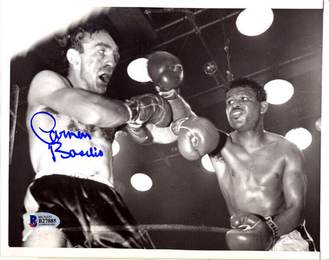 Carmen Basilio Autographed Signed 7x9 Photo Beckett BAS #B27885