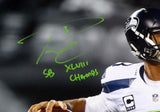 RUSSELL WILSON AUTOGRAPHED SIGNED 16X20 PHOTO SEAHAWKS SB CHAMPS RW HOLO 105132