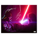 Ewan McGregor, Hayden Christensen Autographed Obi-Wan Kenobi Duel 11x14 Photo