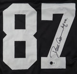 Dave Casper Signed Oakland Raiders Jersey Inscribed HOF 02 (Beckett) 5xPro Bowl