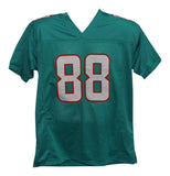 Mike Gesicki Autographed/Signed Pro Style Teal XL Jersey BAS 33198