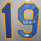 Robin Yount Signed Milwaukee Brewers 35x43 Framed Jersey (JSA Holo) H.O.F. 1999