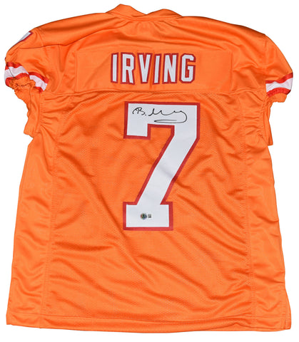 BUCKY IRVING SIGNED TAMPA BAY BUCCANEERS BUCS #7 ORANGE GAME CUT JERSEY BECKETT