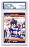 Mark Carrier Signed Chicago Bears 1990 Pro Set Rookie Football Card #674 - (PSA)