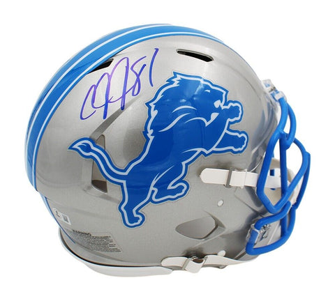 Calvin Johnson Signed Detroit Lions Speed Authentic 2024 NFL Helmet