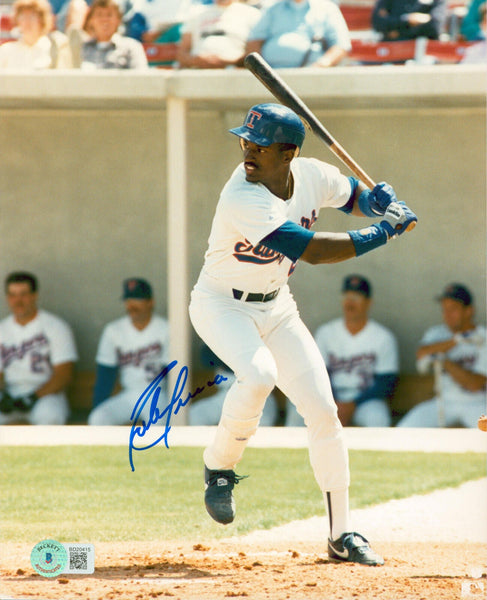 Rangers Ruben Sierra Authentic Signed 8x10 Vertical Batting Photo BAS