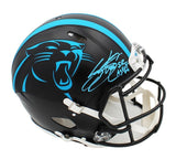 Steve Smith Sr Signed Panthers Speed Authentic Alternate Black Helmet - Insc