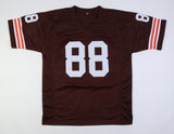 Reggie Langhorne Signed Cleveland Browns Jersey Inscribed "85-91" & "Dawg Pound"