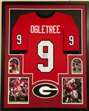 FRAMED GEORGIA BULLDOGS ALEC OGLETREE AUTOGRAPHED SIGNED JERSEY JSA COA