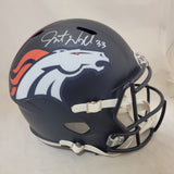 JAVONTE WILLIAMS SIGNED DENVER BRONCOS 2024 SPEED REPLICA HELMET BECKETT