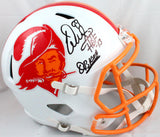 Warren Sapp Signed Buccaneers F/S 76-96 Speed Helmet w/2 insc.-Beckett W Holo