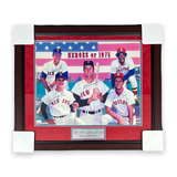 Yastrzemski Fisk Jim Rice Dwight Evans & Fred Lynn Autographed Framed Photo JSA