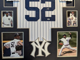 FRAMED NEW YORK YANKEES CC SABATHIA AUTOGRAPHED SIGNED JERSEY PSA COA