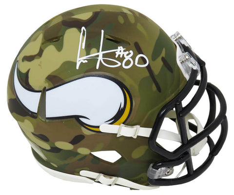 Cris Carter Signed Minnesota Vikings CAMO Riddell Speed Mini Helmet - SS COA