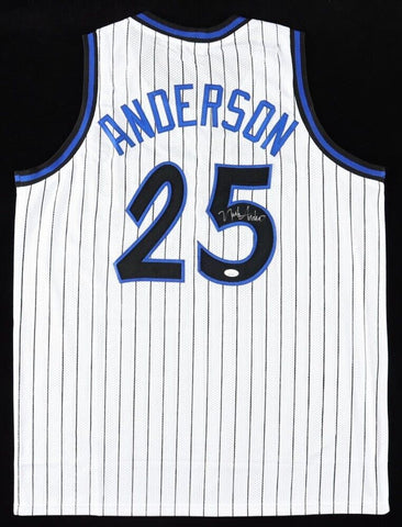 Nick Anderson Signed Magic Jersey (JSA COA) 1989 1st Ever Draft Pck by Orlando