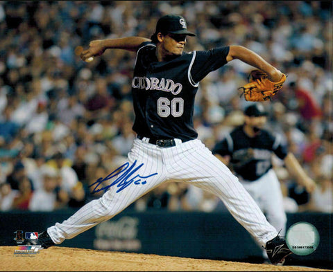 Manny Corpas Autographed/Signed Colorado Rockies 8x10 Photo 10901