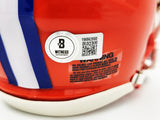 URBAN MEYER AUTOGRAPHED FLORIDA ORANGE SPEED MINI HELMET BECKETT WITNESS 230114