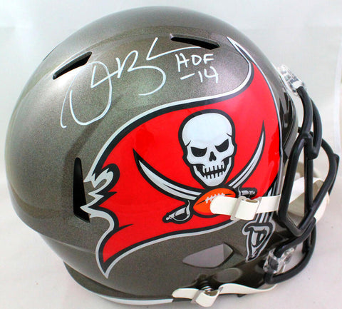 Derrick Brooks Autographed Buccaneers Speed F/S Helmet w HOF- Beckett W Hologram