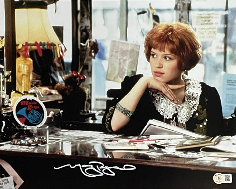 Molly Ringwald Autographed/Signed Pretty in Pink 11x14 Photo Beckett 46899