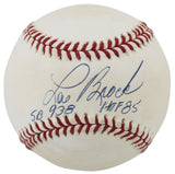 Cardinals Lou Brock "SB 938 HOF 85" Signed W. White Onl Baseball BAS #BN06123