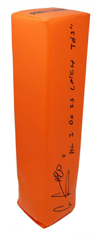 Cris Carter VIKINGS Signed Orange Endzone Pylon w/All I Do Is Catch TD's - SS