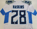 Hassan Haskins Signed Tennessee Titans Jersey (Beckett) 2022 4th Round Pick R.B.