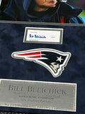 Bill Belichick Signed Autographed Cut Collage Framed to 21x27 JSA