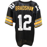 Terry Bradshaw Autographed/Signed Pro Style Black XL Jersey Beckett 48378